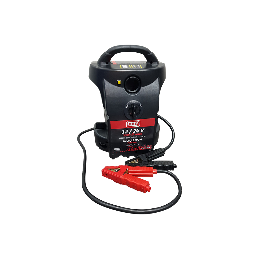 M7 Power-Werkzeuge - 12/24V Starthilfe Booster 2400/1200CA - 6200/3100PA ST6200