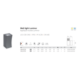 ASLO 6000K Moderne LED Design Außenleuchte 2x7W Outdoor LED - LED Outdoor Wandleuchte