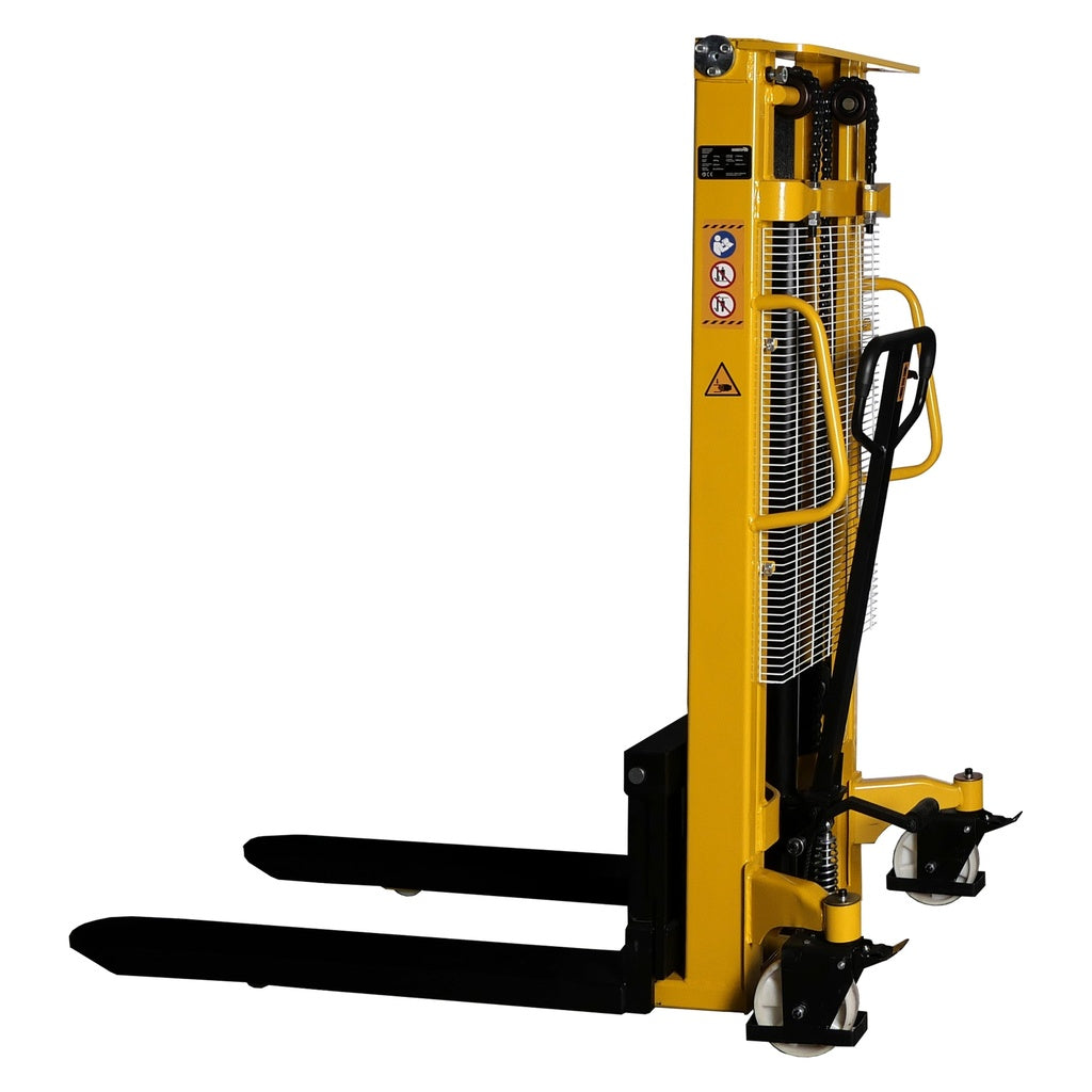 MAMMUTH 1000 kg Manuell-Hochhubwagen – 250 cm Hubhöhe Verstellbare Gabeln – PS10M25A