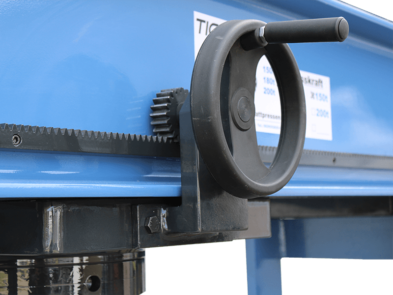 Tigermetal Hydraulische Werkstattpresse 100 Tonnen mit Handrad - TMWH100K