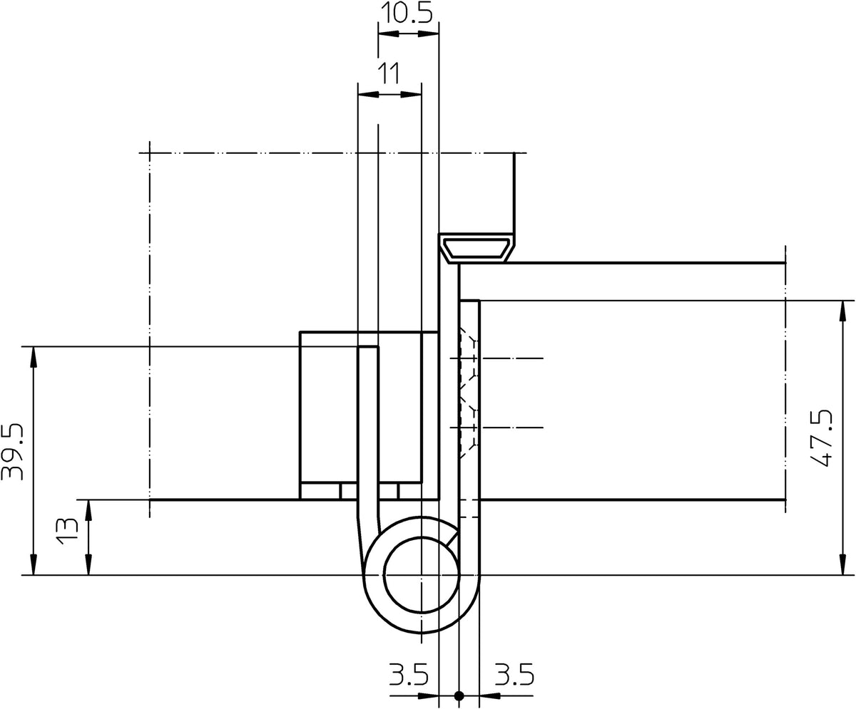 Objektband VARIANT VX 7729/100 von SIMONSWERK – 100 kg, 20 mm, DIN L/R, verzinkt