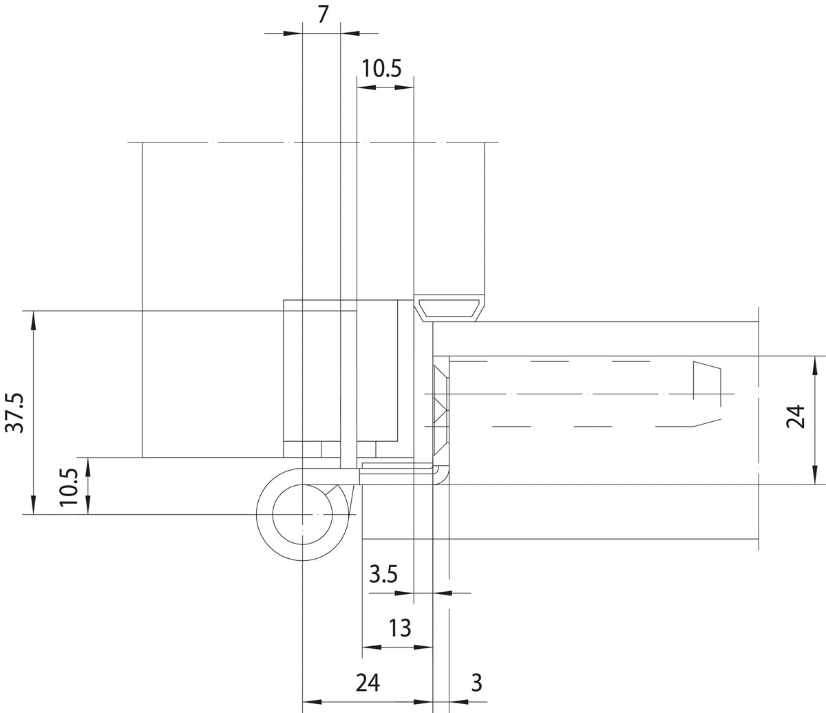 SIMONSWERK Objektband VARIANT VX 7939 VA für gefälzte Türen, 160 kg, DIN L/R