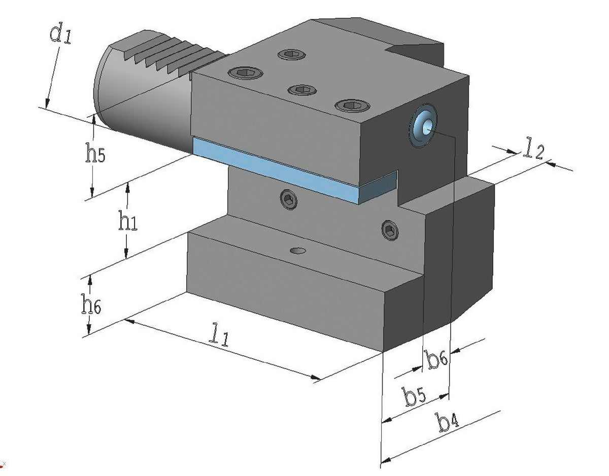 PROMAT Axialwerkzeughalter C2 DIN 69880 VDI30 links – Präzise Werkzeugaufnahme für CNC-Drehmaschinen
