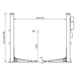 Falco Sollevatori 4000kg 400V Profi 2-Säulen Hebebühne Premium Black – VL35F400