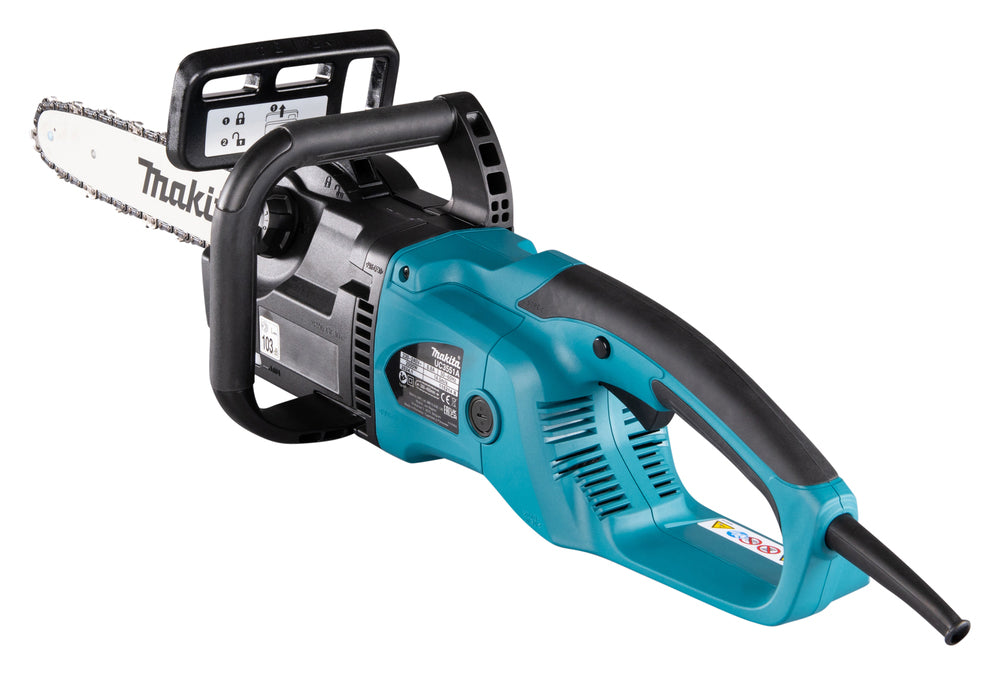 Makita Elektro-Kettensäge – 2.000 W, 35 cm Schwert, 14,5 m/s Kettengeschwindigkeit - UC3551A