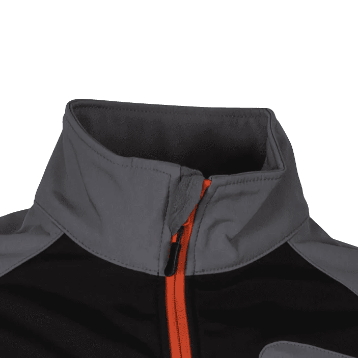 VITO Wasserdichte Outdoor-Arbeitsjacke - Modell: FOG - Polarjacke für niedrige Temperaturen - Schutz vor Regen und Schnee - mit 3 Fronttaschen, Reißverschluss, hoher Kragen, verstärkte Nähe - Security - toprools.com TP Profishop GmbH