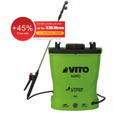 VITO Akku-Drucksprüher 16L – Akku Rückenspritze mit leistungsstarkem Lithium-Ionen-Akku & Ladegerät - VIPU16BC1