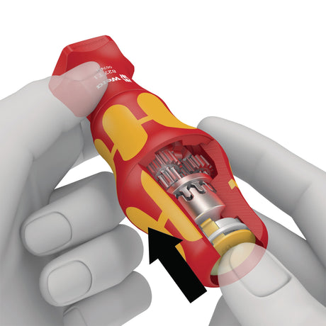 WERA Handgriff 827 T i Kraftform Turbo VDE isoliert für VDE Wechselklingen