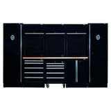 BUNKER 3240mm Modulare Werkstatteinrichtung Werkbank mit Hartholz-Arbeitsplatte - 16-teilig - D04398