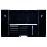 BUNKER 3240mm Modulare Werkstatteinrichtung Werkbank mit Edelstahl-Arbeitsplatte - 16-teilig - D04402