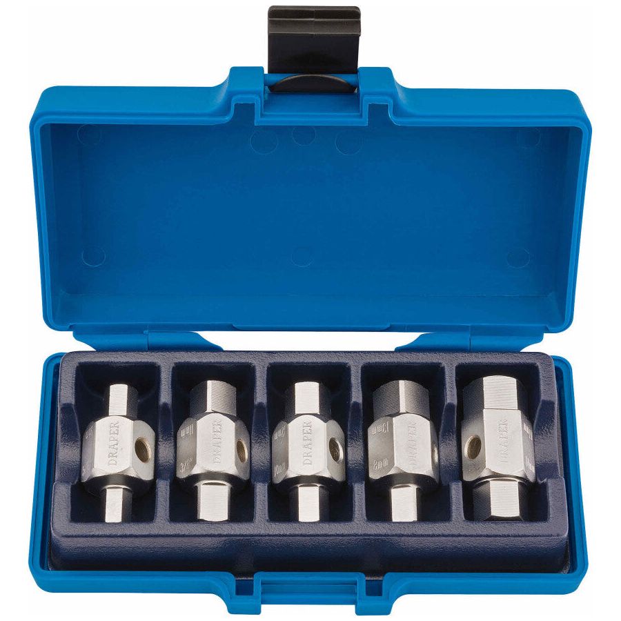 Draper Tools Kurbelgehäusestopfen-Satz, 5 Stück D56627