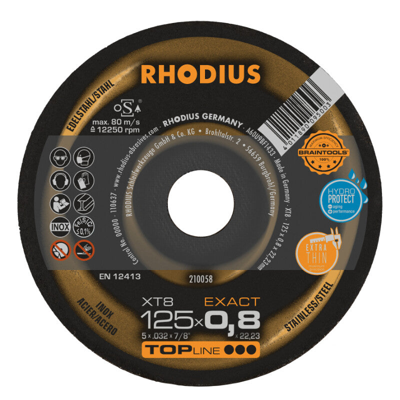 Rhodius Doorslijpschijf Ø125x0,8x22,23mm R210058