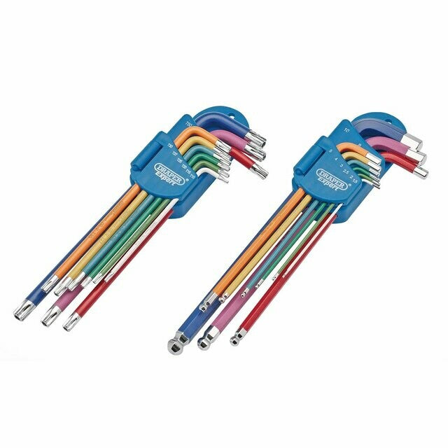 Draper Tools Resis Torx- und Innensechskantschlüssel-Satz, 18-teilig D04776