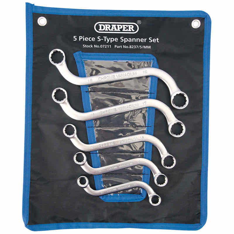 Draper Tools S-Schlüssel-Satz, 5 Teile D07211