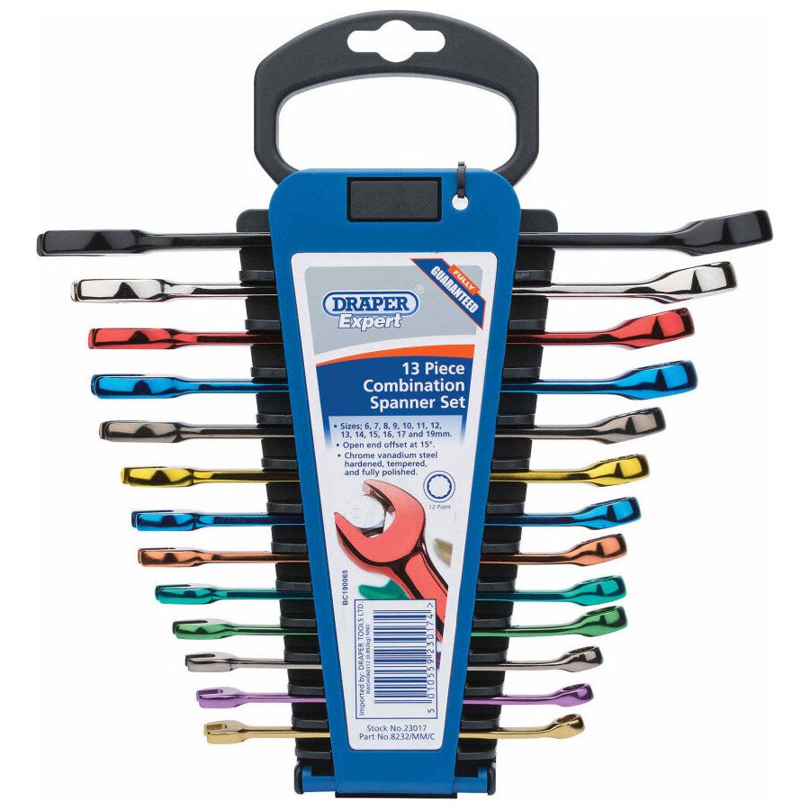 Draper Tools Steckschlüsselsatz farbig, 13-teilig D23017